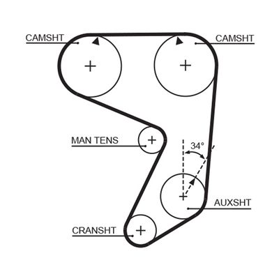 Зубчатый ремень GATES 5081