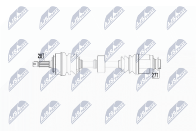 Piedziņas vārpsta NTY NPW-HD-033