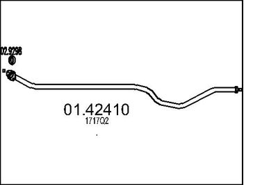 Труба выхлопного газа MTS 01.42410