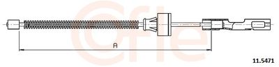 Тросик, cтояночный тормоз COFLE 92.11.5471