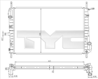Radiators, Motora dzesēšanas sistēma TYC 710-0047