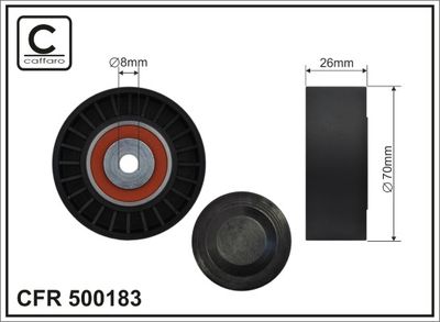 Spriegotājrullītis, Ķīļrievu siksna CAFFARO 500183
