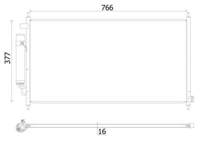 Конденсатор, кондиционер MAHLE AC 928 000S