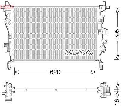 Radiators, Motora dzesēšanas sistēma DENSO DRM06036