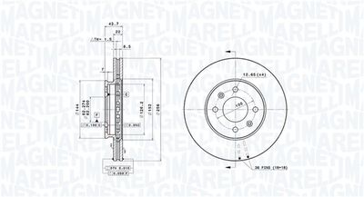 Тормозной диск MAGNETI MARELLI 360406126701
