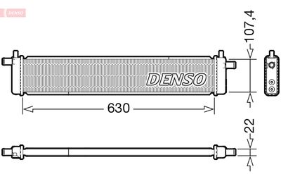 Радиатор, охлаждение двигателя DENSO DRM51013
