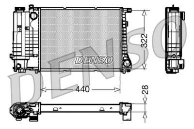 Radiators, Motora dzesēšanas sistēma DENSO DRM05042