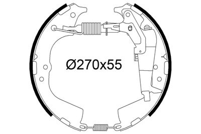 Bremžu loku komplekts VALEO 554943