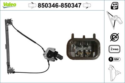 Стеклоподъемник VALEO 850346