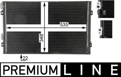 Конденсатор, кондиционер MAHLE AC 820 000P