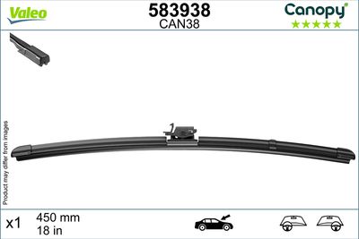 VALEO 583938 Stikla tīrītāja slotiņa