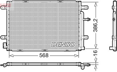 Конденсатор, кондиционер DENSO DCN02039