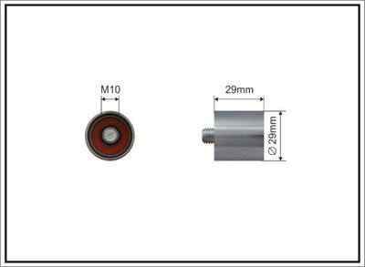 Паразитный / Ведущий ролик, зубчатый ремень CAFFARO 65-00