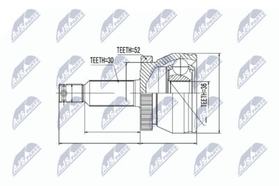 Шарнирный комплект, приводной вал NTY NPZ-HY-504
