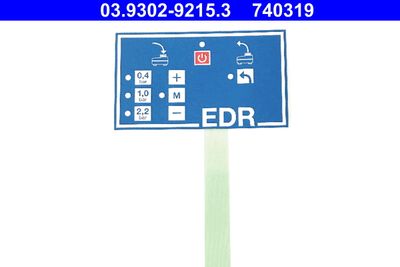 Мембранная клавиатура, заправ./обезвозд. (торм. гидравлика) ATE 03.9302-9215.3