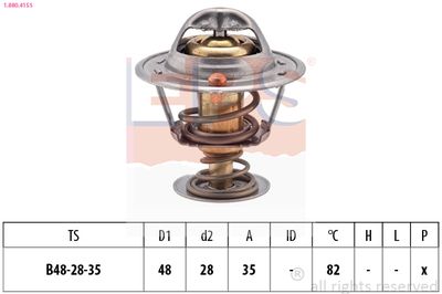 Termostats, Dzesēšanas šķidrums EPS 1.880.415S