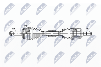 Piedziņas vārpsta NTY NPW-KA-382
