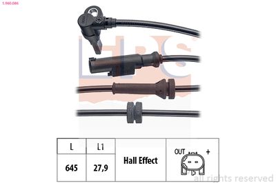 Devējs, Riteņu griešanās ātrums EPS 1.960.086