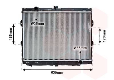 Radiators, Motora dzesēšanas sistēma VAN WEZEL 82002108