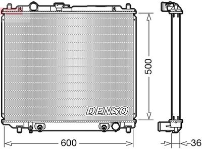 Radiators, Motora dzesēšanas sistēma DENSO DRM45003