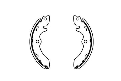 Bremžu loku komplekts KAVO PARTS KBS-8915