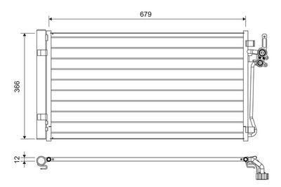 Конденсатор, кондиционер VALEO 822731