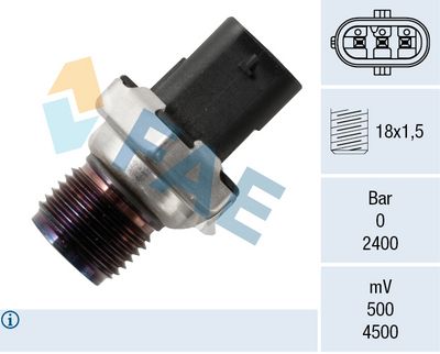 Датчик, давление подачи топлива FAE 15627