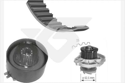 Ūdenssūknis + Zobsiksnas komplekts HUTCHINSON KH 139WP46
