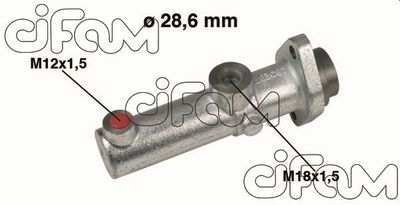 Galvenais bremžu cilindrs CIFAM 202-152