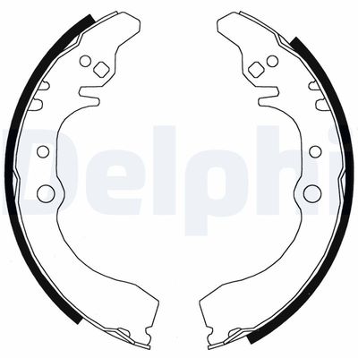 Комплект тормозных колодок DELPHI LS1823