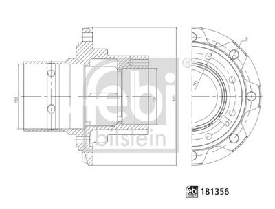 Ступица колеса FEBI BILSTEIN 181356