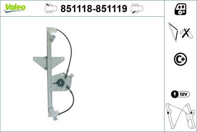 Стеклоподъемник VALEO 851118