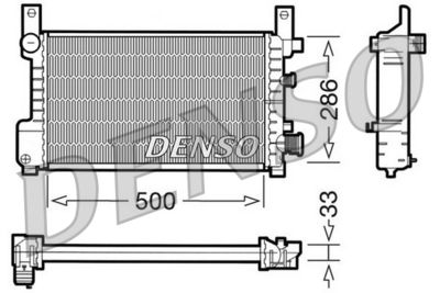 Radiators, Motora dzesēšanas sistēma DENSO DRM10037