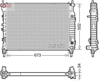 Radiators, Motora dzesēšanas sistēma DENSO DRM20124
