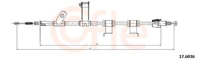 Тросик, cтояночный тормоз COFLE 17.6036