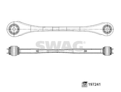 Рычаг независимой подвески колеса, подвеска колеса SWAG 33 11 2523