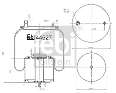 Pneimoatsperes spilvens, Pneimopiekare FEBI BILSTEIN 44627