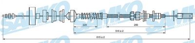 Трос, управление сцеплением SAMKO C0175C