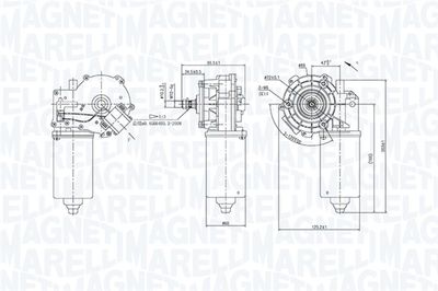 Двигатель стеклоочистителя MAGNETI MARELLI 064360800010