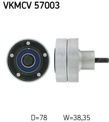 Паразитный / ведущий ролик, поликлиновой ремень SKF VKMCV 57003