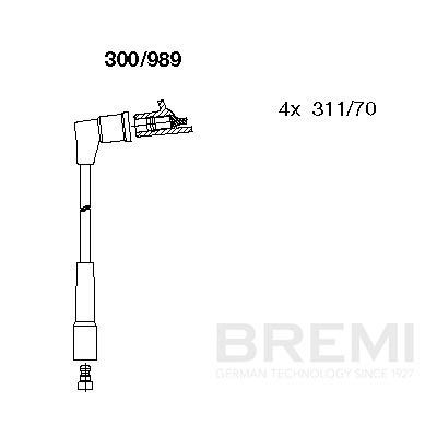 Augstsprieguma vadu komplekts BREMI 300/989