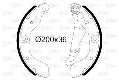 Комплект тормозных колодок VALEO 564172