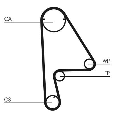 Ūdenssūknis + Zobsiksnas komplekts CONTINENTAL CTAM CT862WP1