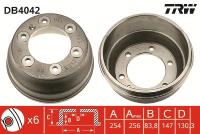 Bremžu trumulis TRW DB4042