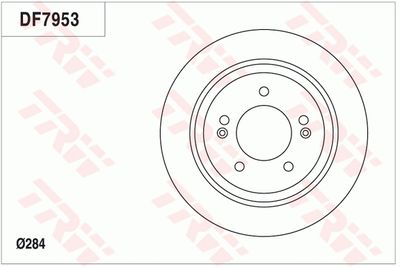 Тормозной диск TRW DF7953