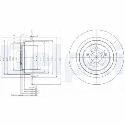 Тормозной диск DELPHI BG4154