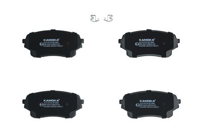 Bremžu uzliku kompl., Disku bremzes KAMOKA JQ1018154