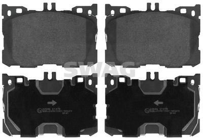 Bremžu uzliku kompl., Disku bremzes SWAG 33 10 7633