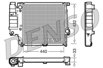 Radiators, Motora dzesēšanas sistēma DENSO DRM05038
