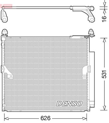 Конденсатор, кондиционер DENSO DCN50038